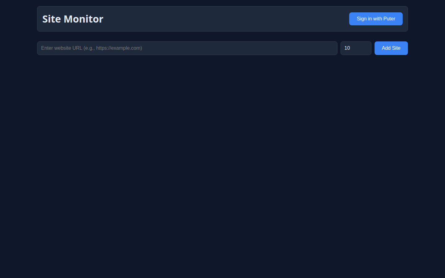 Site Monitor preview 1