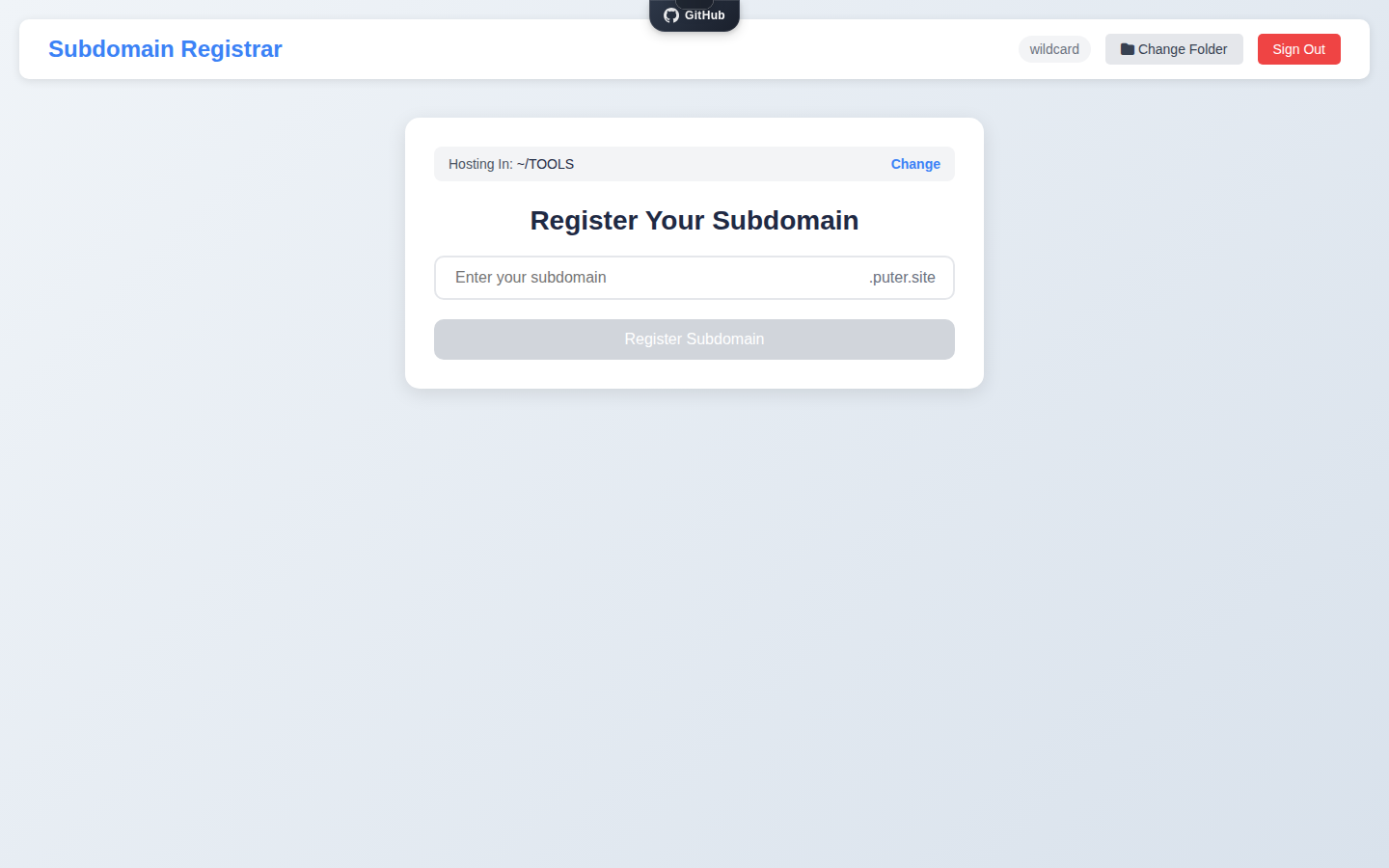 Subdomain Registrar preview 1